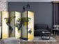 Parawan akustyczny Mapy 225x172 cm 5-częściowy beżowy | MIRAT.