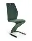 Krzesło K442 VELVET ciemnozielone tapicerowane na płozie | MIRAT. styl LOFT