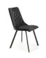 Krzesło tapicerowane K450 VELVET czarne welurowe nowoczesne | MIRAT. styl GLAMOUR, LOFT