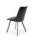 Krzesło tapicerowane K450 VELVET czarne welurowe nowoczesne | MIRAT. styl GLAMOUR, LOFT
