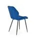 Krzesło tapicerowane K453 VELVET granatowe z przeszyciami do salonu | MIRAT. styl GLAMOUR, LOFT