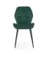 Krzesło K453 VELVET ciemnozielone pikowane w stylu glamour | MIRAT. w stylu GLAMOUR, LOFT kolekcja