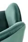 Krzesło tapicerowane K480 VELVET ciemnozielone z podłokietnikami | MIRAT. w stylu GLAMOUR kolekcja