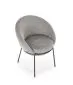 Krzesło K481 szare na metalowych nogach | MIRAT. w stylu LOFT kolekcja