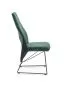 Krzesło K485 VELVET ciemnozielone na metalowych nogach | MIRAT. w stylu LOFT kolekcja