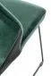 Krzesło K485 VELVET ciemnozielone na metalowych nogach | MIRAT. w stylu LOFT kolekcja