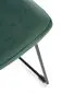 Krzesło K485 VELVET ciemnozielone na metalowych nogach | MIRAT. w stylu LOFT kolekcja