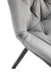 Krzesło K519 VELVET szare pikowane I sklep meblowy MIRAT. styl LOFT
