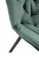 Krzesło K519 VELVET zielone pikowane I sklep meblowy MIRAT. styl LOFT