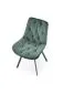 Krzesło K519 VELVET zielone pikowane I sklep meblowy MIRAT. styl LOFT