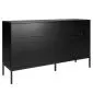 Komoda KRON 6S 150cm czarny dąb do sypialni I sklep meblowy MIRAT. styl LOFT kolekcja KRON