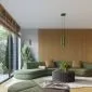 Kinkiet KARBON 20 zielony oliwkowy ryflowany do sypialni | sklep MIRAT  kolekcja karbon