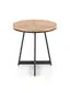 Stolik kawowy KARIDA S 45x45 dąb/czarny na metalowych nogach w stylu loft | MIRAT. styl LOFT