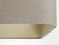 Lampa wisząca KWADRO LEN 001-40w20 jasna beżowa lniana I sklep meblowy MIRAT.