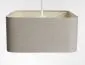 Lampa wisząca KWADRO LEN 001-40w20 jasna beżowa lniana I sklep meblowy MIRAT.