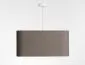 Lampa wisząca KWADRO LEN 002-40w25 beżowa/złota glamour I sklep meblowy MIRAT.