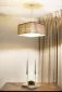 Lampa wisząca KWADRO LEN 002-40w25 beżowa/złota glamour I sklep meblowy MIRAT.