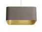 Lampa wisząca KWADRO LEN 002-40w25 beżowa/złota glamour I sklep meblowy MIRAT.