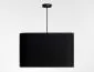 Lampa wisząca KWADRO LEN 005-40w20 czarna/beżowa elegancka I sklep meblowy MIRAT.
