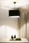 Lampa wisząca KWADRO LEN 005-40w25 czarna/beżowa ręcznie wykonana I sklep meblowy MIRAT.