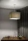 Lampa wisząca KWADRO LEN 010-40w20 beżowa/szara boho I sklep meblowy MIRAT.
