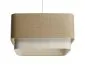 Lampa wisząca KWADRO DUO 002 51x47cm jutowa/kremowa kwadratowa I sklep meblowy MIRAT.