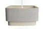 Lampa wisząca KWADRO DUO 004 51x47cm szara/beżowa boho I sklep meblowy MIRAT.
