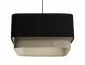 Lampa wisząca KWADRO DUO 006 51x47cm czarna/beżowa do sypialni I sklep meblowy MIRAT.
