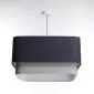 Lampa wisząca KWADRO DUO 008 51x47cm granatowa/szara polska I sklep meblowy MIRAT.