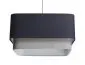Lampa wisząca KWADRO DUO 008 51x47cm granatowa/szara polska I sklep meblowy MIRAT.