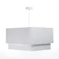 Lampa wisząca KWADRO DUO 010 51x47cm biała minimalistyczna I sklep meblowy MIRAT.