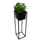 Kwietnik LAURA 20x20x70cm czarny wysoki I sklep meblowy MIRAT. styl LOFT