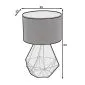 Lampa stołowa BENIGNE czarna w stylu loft I sklep meblowy MIRAT.