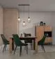 Lampa wisząca BREVITAS II czarna druciak metalowa I sklep meblowy MIRAT.