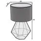Lampa stołowa BREVITAS czarna do sypialni I sklep meblowy MIRAT.