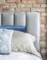 Łóżko tapicerowane LAMICA VELVET 180x200 szare z pojemnikiem nowoczesne | MIRAT. styl GLAMOUR