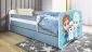 Łóżko dziecięce BABY DREAMS kraina lodu 160 z barierką | MIRAT. w stylu  kolekcja BABY DREAMS