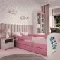 Łóżko dziecięce BABY DREAMS szop 180 z barierką i stelażem | MIRAT.  kolekcja BABY DREAMS