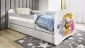 Łóżko dziecięce BABY DREAMS zoo z barierką | MIRAT.  kolekcja BABY DREAMS