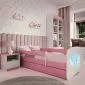 Łóżko dziecięce BABY DREAMS niebieski miś 160 ze stelażem | MIRAT.  kolekcja BABY DREAMS