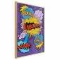 Plakat Kaboom 21x30 cm z ramą złotą bez marginesu | MIRAT.