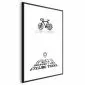 Plakat Cycling 40x60 cm z ramą czarną z marginesem | MIRAT.
