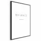 Plakat Balance 21x30 cm z ramą czarną bez marginesu | MIRAT.