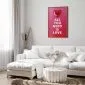 Plakat Zjawiskowe serce 21x30 cm z ramą złotą bez marginesu | MIRAT.