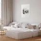 Plakat Love w kwiatach 60x90 cm bez ramy z marginesem | MIRAT.