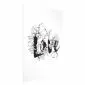 Plakat Love w kwiatach 60x90 cm bez ramy z marginesem | MIRAT.