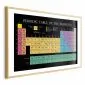 Plakat Tablica Mendelejewa 30x21 cm z ramą złotą z marginesem | MIRAT.