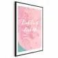 Plakat Pink Earth 21x30 cm z ramą czarną z marginesem | MIRAT.
