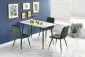 Stół MARCO 120x70 biały marmur/czarny do jadalni | MIRAT. styl GLAMOUR, LOFT