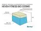Materac piankowy FITNESS COSMO 160x200 ze zdejmowanym pokrowcem | MIRAT.